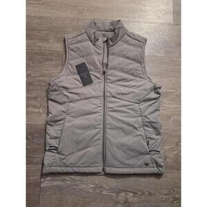 NWT VRST Men’s Active Vest M Gray - Full Zip Light Quilted Golf Outdoor Hiking